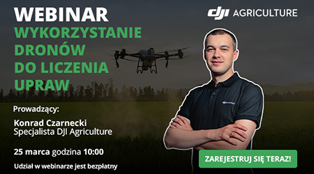 Wykorzystanie dronów do liczenia upraw – weź udział w webinarze